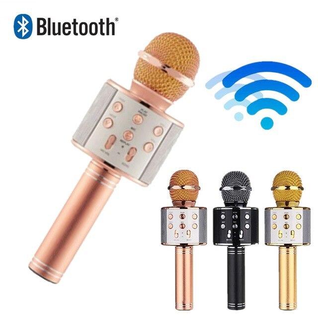Bluetooth микрофон для караоке с изменением голоса WSTER WS-858 ZXC - фото 3 - id-p2194618740