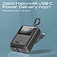 УМБ Promate PowerPod-10 10000 mAh USB-C/USB-А порт, USB-C кабель (powerpod-10.black), фото 4