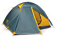 Походная палатка для двух человек полиэстер с фиберглассовым каркасом из двух дуг, палатка водостойкая tor