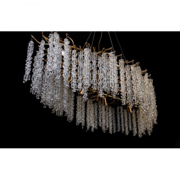 Кришталева люстра в хромі/золоті Linisoln 603-L1200, фото 1