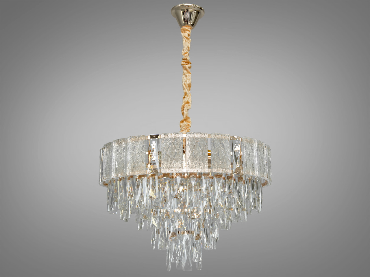 Кришталева класична люстра 327-500GD, фото 1