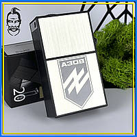 Футляр Азов на 20 сигарет + зажигалка Газовая лазерная гравировка на заказ