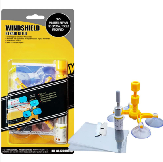 Полный набор для ремонта лобового стекла Sunroz Windshield Repair Kit ZXC - фото 1 - id-p2194631167