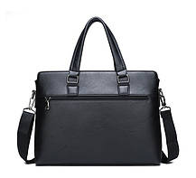Чоловічий діловий портфель для документів формат А4, чоловіча сумка офісна для роботи екошкіра кенгуру, фото 5