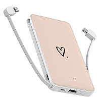 Повербанк (powerbank) "Сердечко" 10000 мА·год