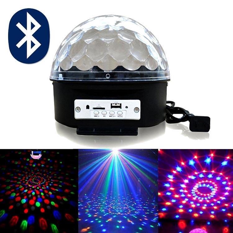 Музыкальный диско-шар с Bluetooth, USB, светомузыкой, 2-я динамиками и пультом ZXC - фото 2 - id-p2194621500