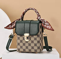 Дитяча міні сумочка клатч на плече, маленька сумка для дівчаток Світлий із зеленим