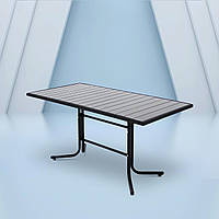 Стол "Бристоль" (160х80см) из высококачественных материалов для террасы, сада или дачи Grey Серый Польша