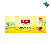 Чай черный Lipton Yellow Label байховый ароматизированный 50шт