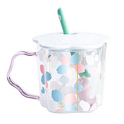 Чашка з кришкою та ложкою дитяча 500 (мл) оригінальна кружка на подарунок Lugi