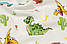 Фланель "Динозаврики та кактуси", ширина 240 см, фото 3