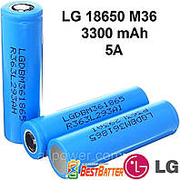 Аккумулятор 18650 LG INR18650 M36 3.6V 3300mAh 5A