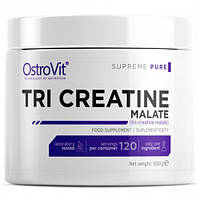 Тройной креатин малат, лимон, TRI CREATINE MALATE, lemon, OstroVit, 300 г