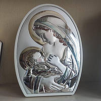 Греческая икона Prince Silvero Богородица с младенцем 16,5х22,5 см MA/E907/3WH-C 16,5х22,5 см