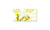Наклейка виниловая на стол Zatarga Весенние Желтые Цветы 600х1200 мм EM, код: 5570557