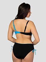 ОПТ Купальник двоколірний Sisianna 39203 46-54 блакитний на 46 48 50 52 54 розмір, фото 3