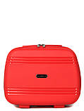 Кейс(ручна поклажа) BC поліпропілен червоний 36х30х16/15л/1.2кгSnowbal, фото 2
