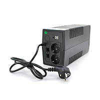 ИБП Qoltec QLT600 (360W) Proxima-L, LED, AVR, 2st, 2xSCHUKO socket, 1x12V7Ah, plastik Case, Q4 d