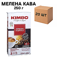 Ящик молотого кофе Kimbo Espresso Italiano Napoletano 250 г (в ящике 20 шт)