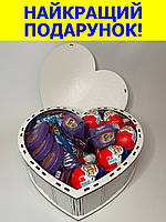 Сладкий набор подарочный с конфетками бокс в форме сердца для девушки, сестры, подруги BoxSS-5