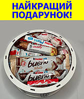 Солодкий набір подарунковий з цукерками бокс у вигляді кола для дівчини, сестри, подруги BoxSS-6