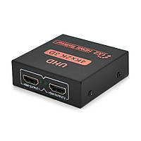 Активный HDMI сплитер 1=>2 порта, 4K, 2K, 3D, 1080Р, 1,4 версия, DC5V/2A Q50, Box d