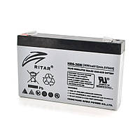 Аккумуляторная батарея AGM RITAR HR6-36W, Gray Case, 6V 9.0Ah ( 151 х 34 х 94 (100 ) 1.35kg Q10 d