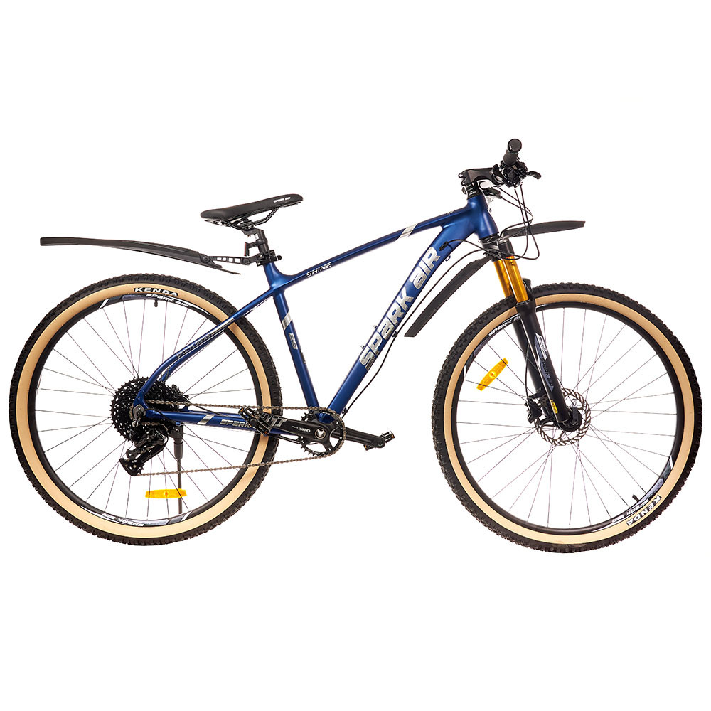 Велосипед SPARK 29" AIR SHINE Al рама 19" ам lock-out HDD синій зі сріблом
