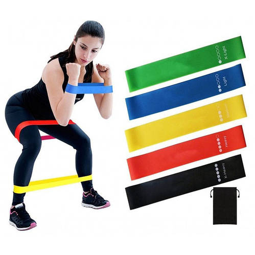 Спортивная резинка для ног Fit Simplify, Эспандер ленточный резинка для ...