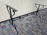 Садовий стіл ЛОФТ боковини 2шт. з перемичкою 1.50м, фото 10