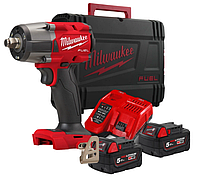 Гайковерт аккумуляторный Milwaukee 1/2" (881 Нм) 2 АКБ+ЗУ 4933478450