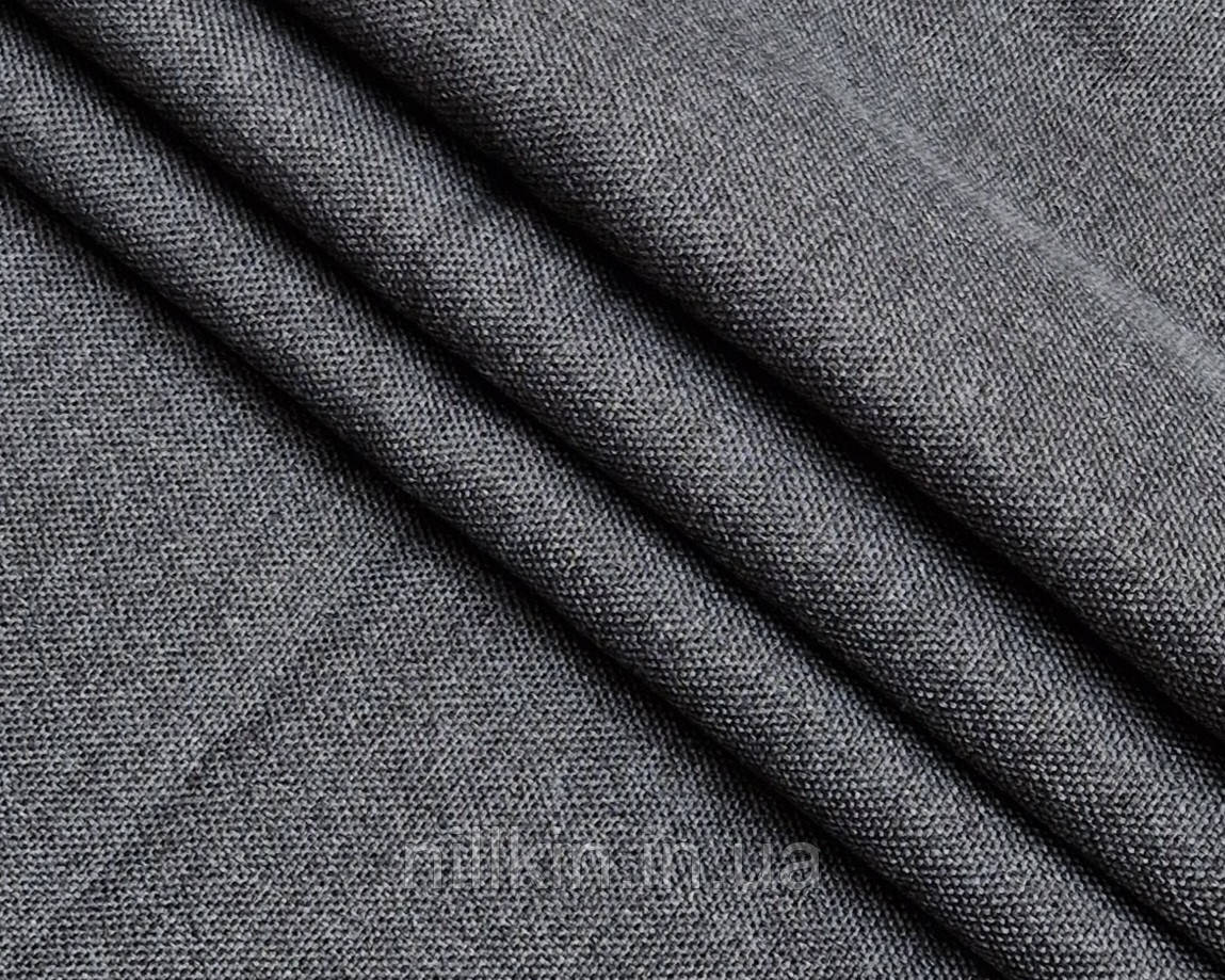 Меблева тканина CR рогожка для оббивки меблів (крісла, дивана, подушок) сіра