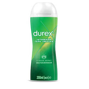 Збудливий інтимний гель змазка  Durex Play Massage 2 in 1 Aloe Vera 200 мл (5038483962657)