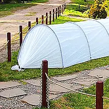 Арочна міні-теплиця Agreen (оригінальна) з плівкою площею 3 м² і щільністю 50 г/м², фото 3
