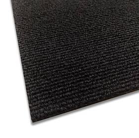 Самоклеюча плитка під ковролін чорна 60х60см 4мм кавролін самоклейка