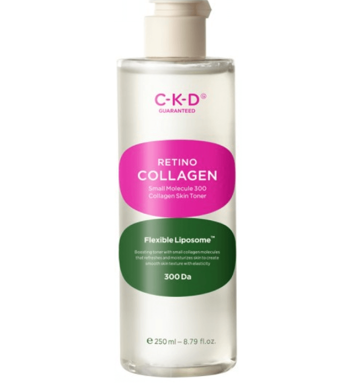 Зміцнювальний ліпосомний тонік з ретиналем CKD Retino Collagen Small Molecule 300 Collagen Skin Toner 250 мл, фото 1