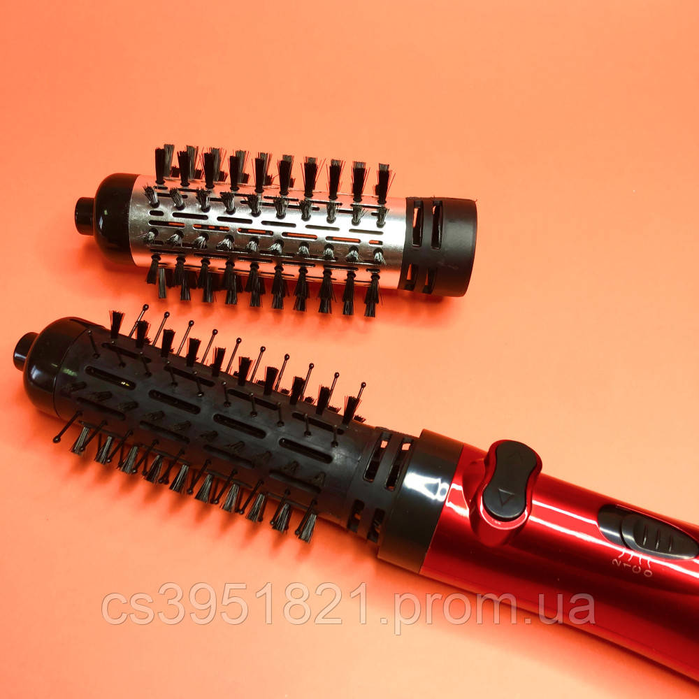 Фен щітка для сушіння волосся обертається Gemei GM 4829 (Стайлер для укладання, браш повітряний) R