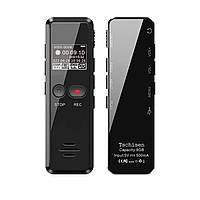 Цифровой диктофон Tschisen Digital Voice Recorder V90 с голосовой активацией 3072 Кбит/с 8 Гб Черный