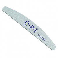 Пилочка для ногтей "Лодочка" O.P.I, абразив 100/150 (упаковка 25 штук)(пилочка маникюрная, пилочка для ногтеR