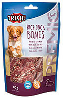 Ласощі для собак Trixie PREMIO Rice Duck Bones 80 г (качка) d