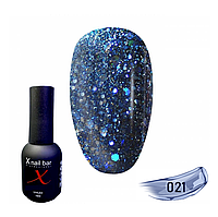 Гель-лак X Nail Bar Professional 10ml (гель лак с шимером, гель лак для маникюра, лак кошачий глаз) R