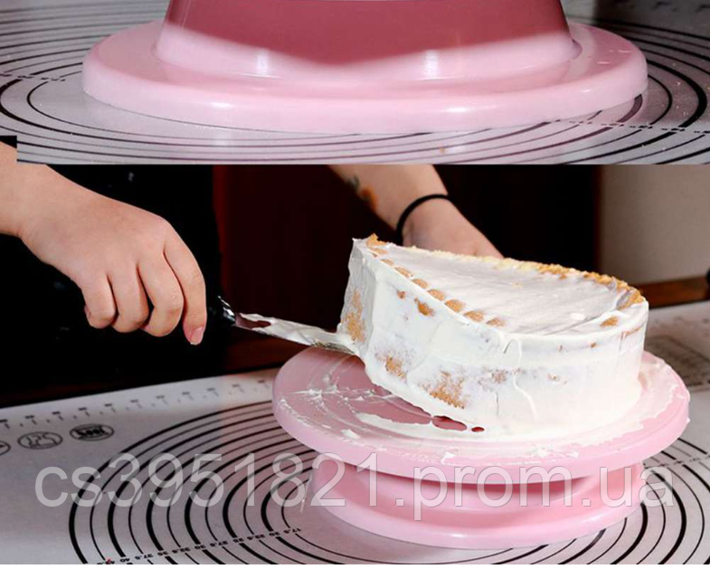 [VN-VEN0220] Вращающаяся подставка для декорирования торта 28 cм Cake Turntable (24) R - фото 7 - id-p2194723058