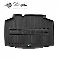 Автомобильный коврик в багажник Stingray Skoda Kamiq 19- черный Шкода Камик 2