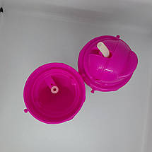 Стакан непроливайка із силіконовою трубочкою 500 мл. кружечка дисней, фото 2