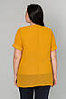 Легка літня жіноча шифонова блуза жіноча шифонова батал, фото 2
