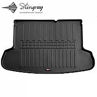 Автомобильный коврик в багажник Stingray Hyundai Accent SD 06-10 черный Хендай Акцент