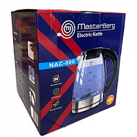 [MB-01825] Чайник электрический стекляный Masterberg 2L NAC-006 (12) R