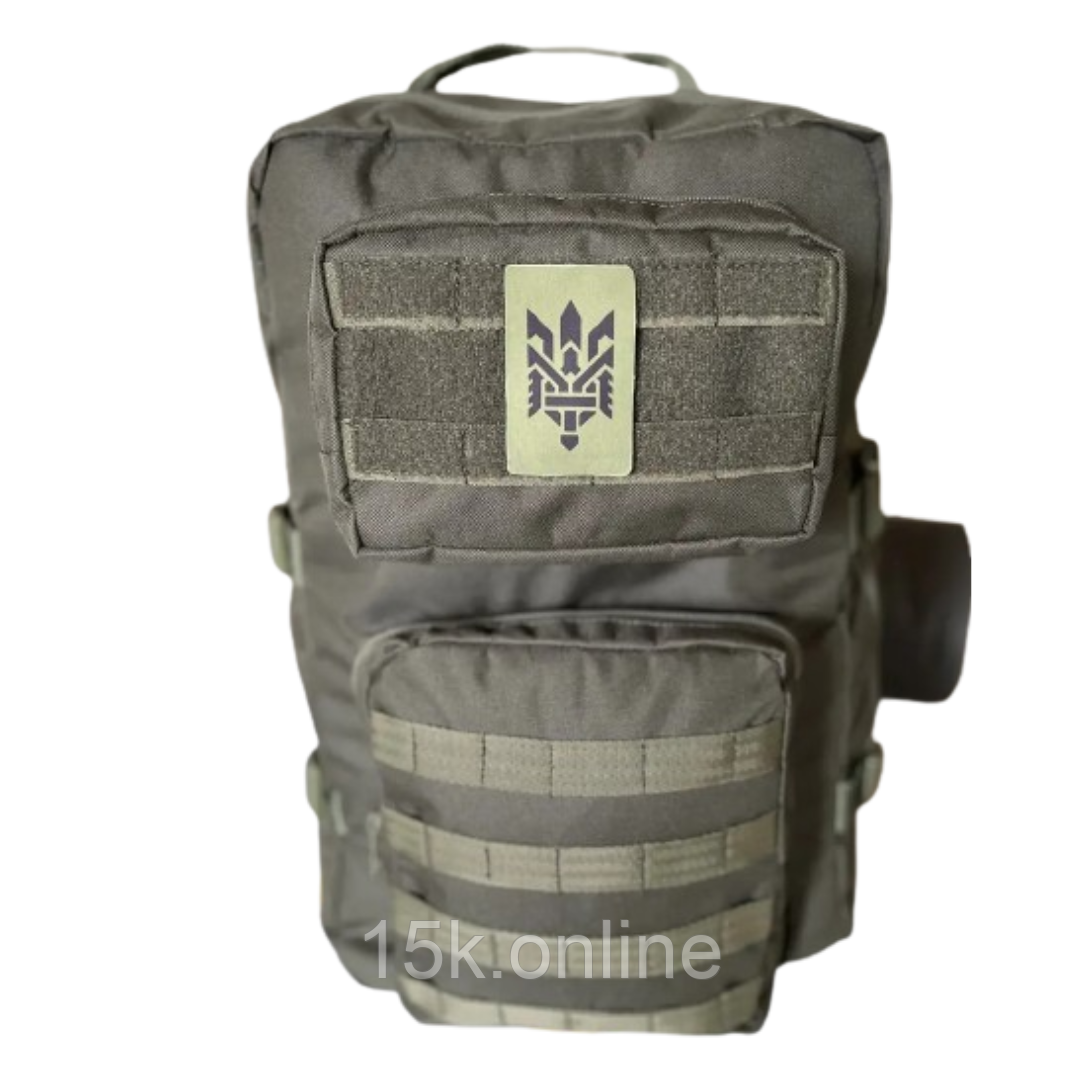 Рюкзак туристичний 45л чорний міцний рюкзак, фото 1