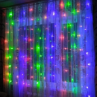 Гирлянда штора 240 LED, 2x1.5 м (многоцветная) R