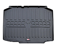 Автомобильный коврик в багажник Stingray Skoda Fabia 2 5J HB 07-14 черный Шкода Фабия 2